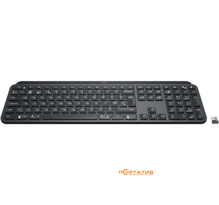 Клавиатура Logitech MX Keys Advanced Wireless Illuminated for Business Graphite UA (920-010251)