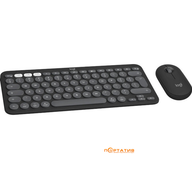 Комплект Logitech Pebble 2 Combo for Mac Wireless Graphite UA (920-012244)