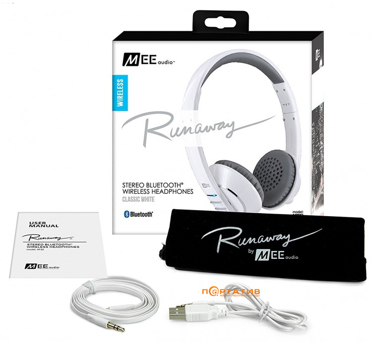 MEE audio Air-Fi Runaway AF32 White