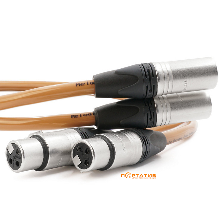 Melodika Brown Sugar Interconnect cable 2x XLR - 2x XLR lenght 1,5m (BS2X15)