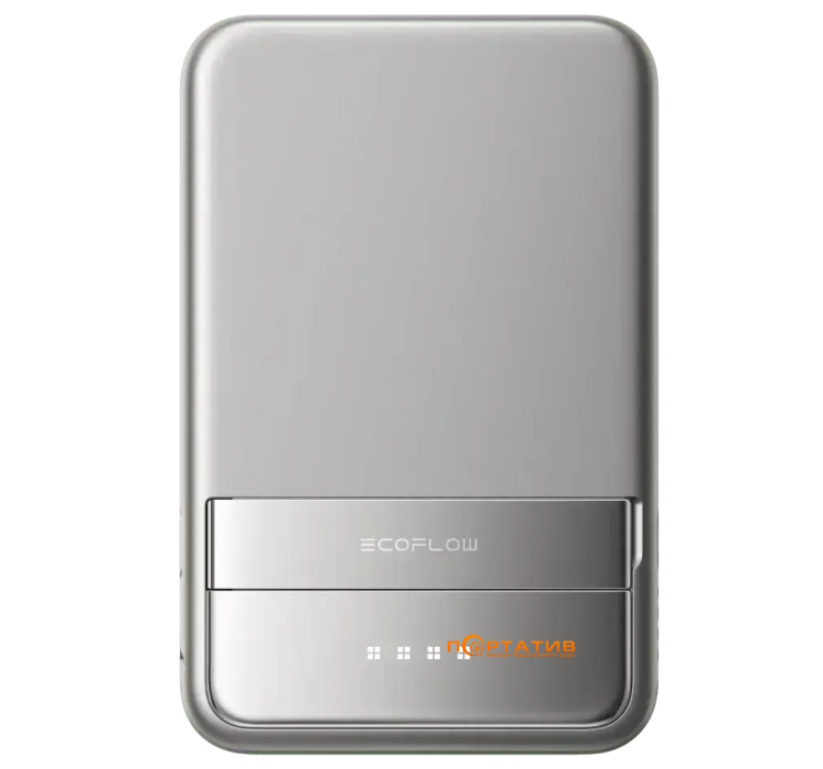 Внешний аккумулятор EcoFlow RAPID Magnetic 10000mAh Qi2 15W + PD 65W Silver U (EF-RAPID10000-EU)