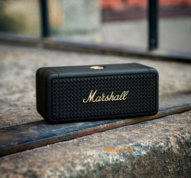 Marshall Portable Speaker Emberton Black and Brass
