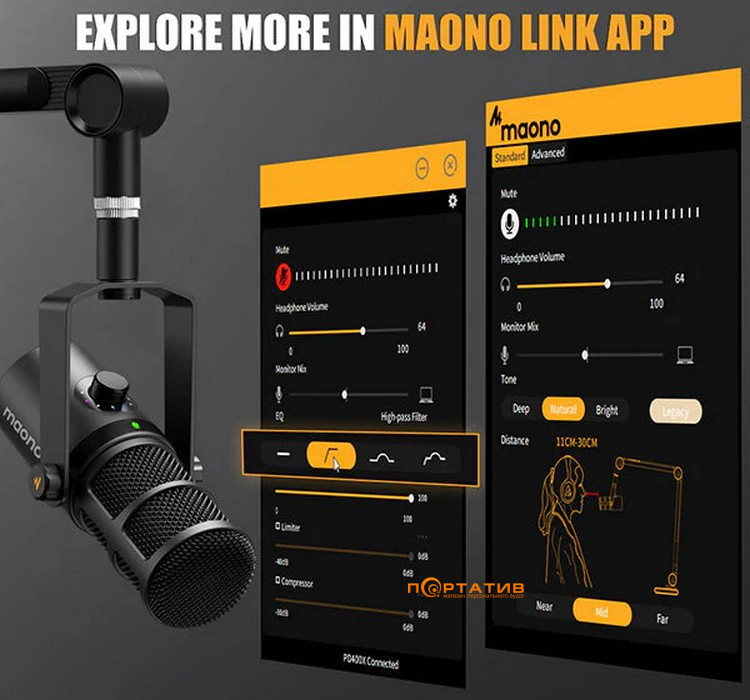 Мікрофон Maono PD400X
