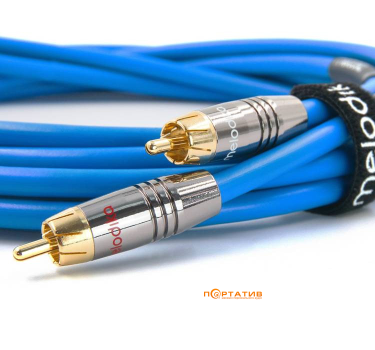 Melodika Sky Blue Cable 2xRCA - 2x RCA lenght 1,5m (SB2R15)