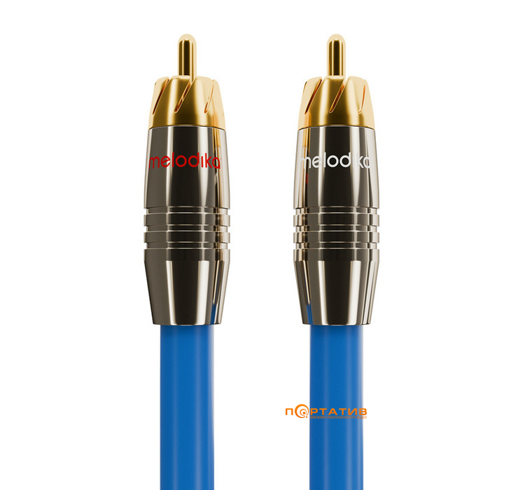 Melodika Sky Blue Cable 2xRCA - 2x RCA lenght 1m (SB2R10)