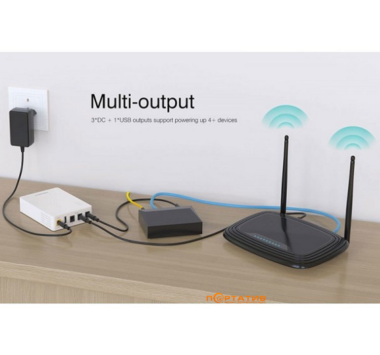 ИБП для роутеров Marsriva KP3 UPS 3xDC+USB OUT 5V/9V/12V 18W 10000Ah 37Wh (KP3_MARSRIVA)