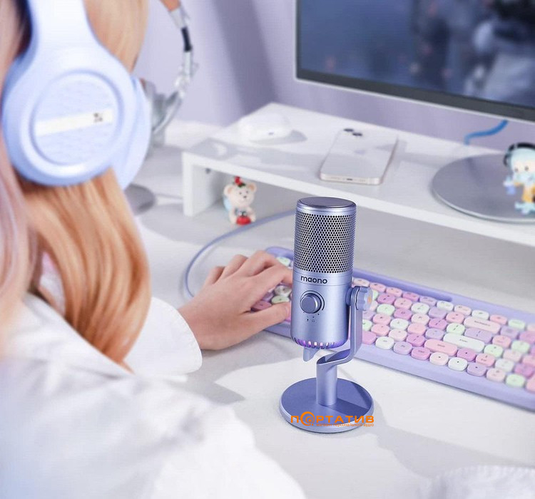 Микрофон Maono DM30 Purple