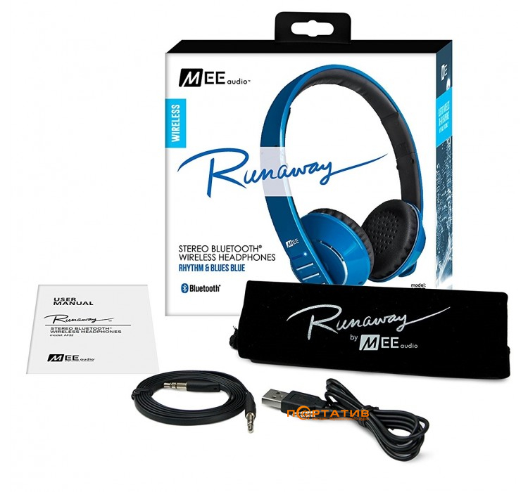 MEE audio Air-Fi Runaway AF32 Blue