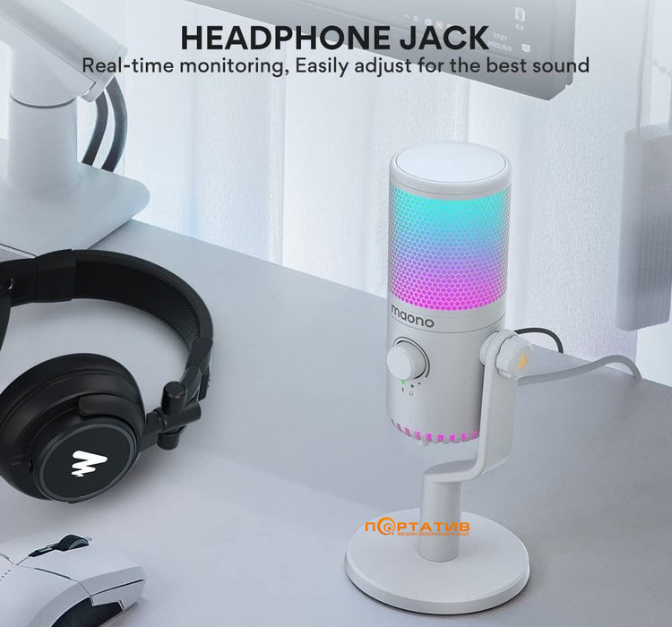 Микрофон Maono DM30 White