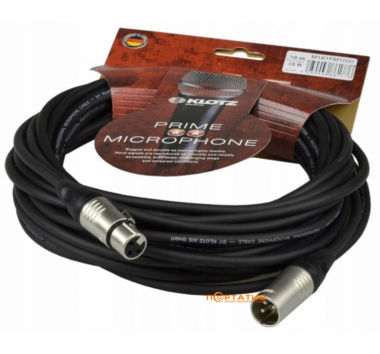 Klotz M1 Prime Microphone Cable 3m (M1K1FM0300)
