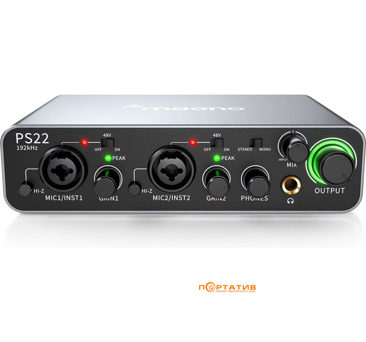 Аудиоинтерфейс Maono PS22
