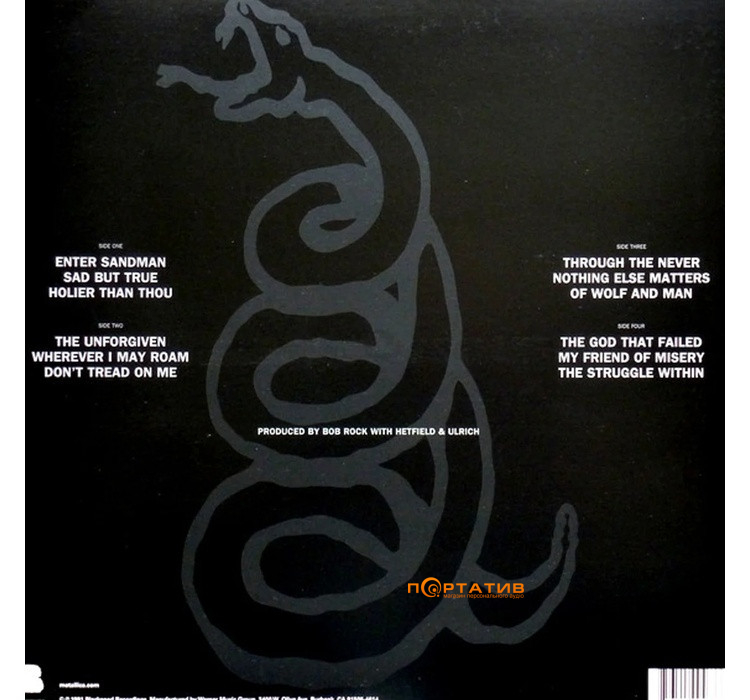 Виниловая пластинка Metallica - Metallica (The Black Album) Remastered [2LP]