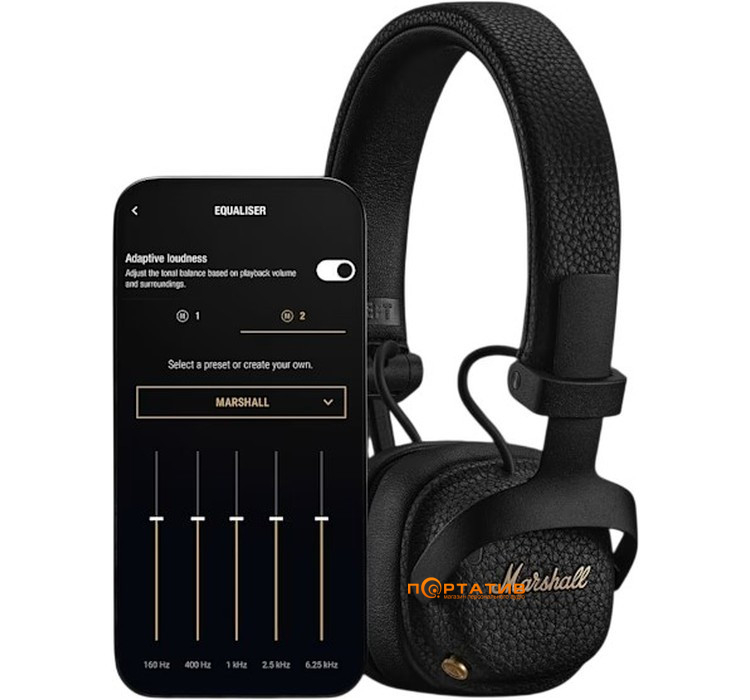 Наушники Marshall Milton ANC Black (1008039)