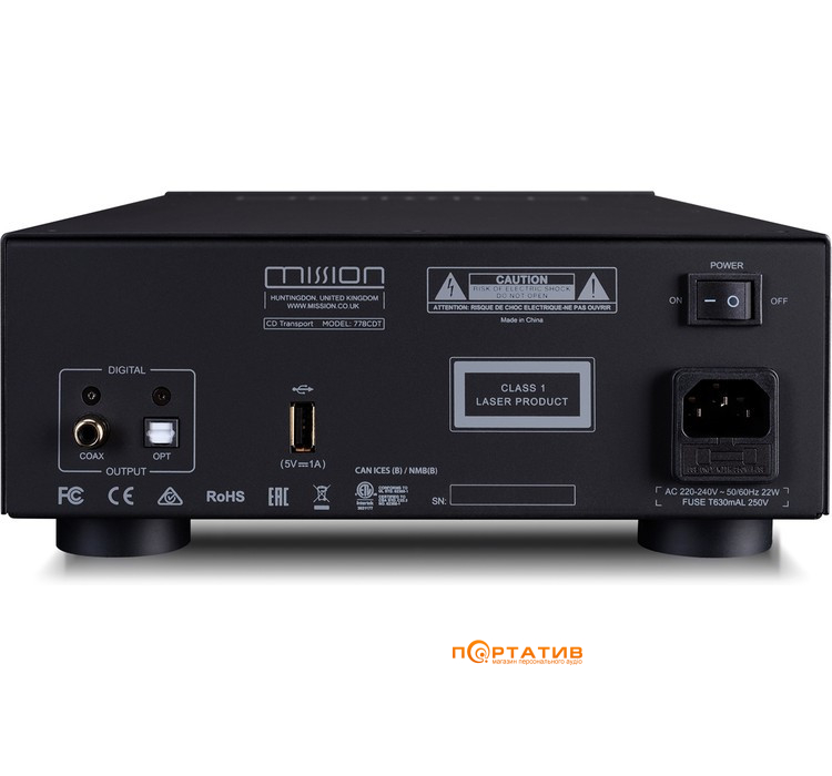 CD-транспорт Mission 778CDT Black
