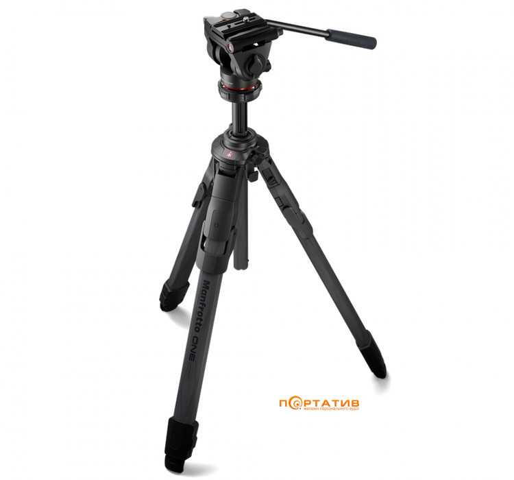 Фотоштатив Manfrotto ONE Carbon Tripod with 500X Fluid
Head (MKONEC-500X)