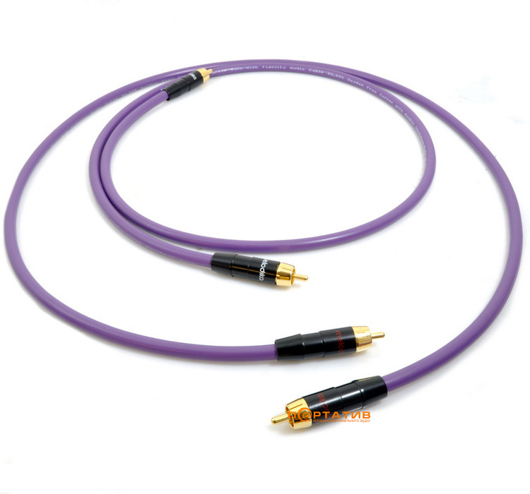 Melodika Purple Raine Cable 2xRCA - 2x RCA lenght 1m (MD2R10)