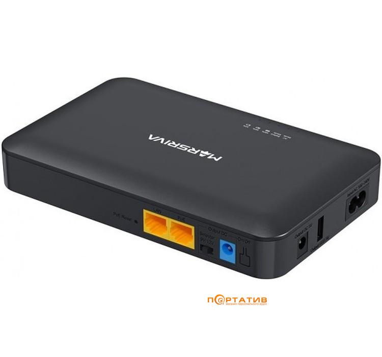 ДБЖ для роутера Marsriva KP2 EC UPS DC+PoE+USB OUT, 5V/9V/12V 18W 8000mAh 29,6Wh (KP2EC_MARSRIVA)