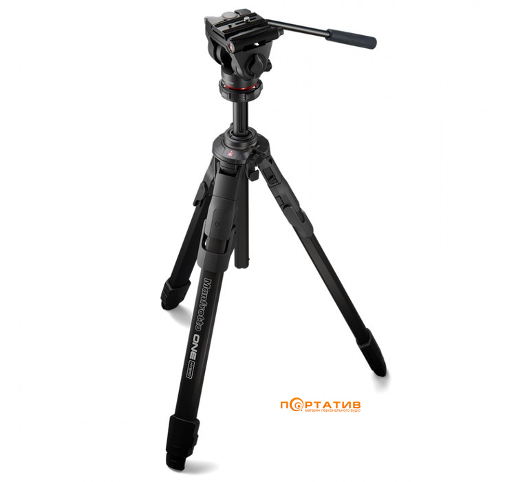Фотоштатив Manfrotto ONE Alu Tripod with 500X Fluid
Head (MKONEA-500X)