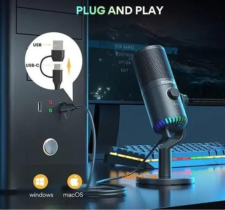 Микрофон Maono DM30 Black