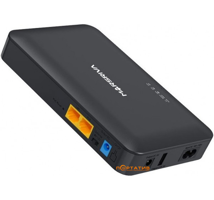 ДБЖ для роутера Marsriva KP2 EC UPS DC+PoE+USB OUT, 5V/9V/12V 18W 8000mAh 29,6Wh (KP2EC_MARSRIVA)