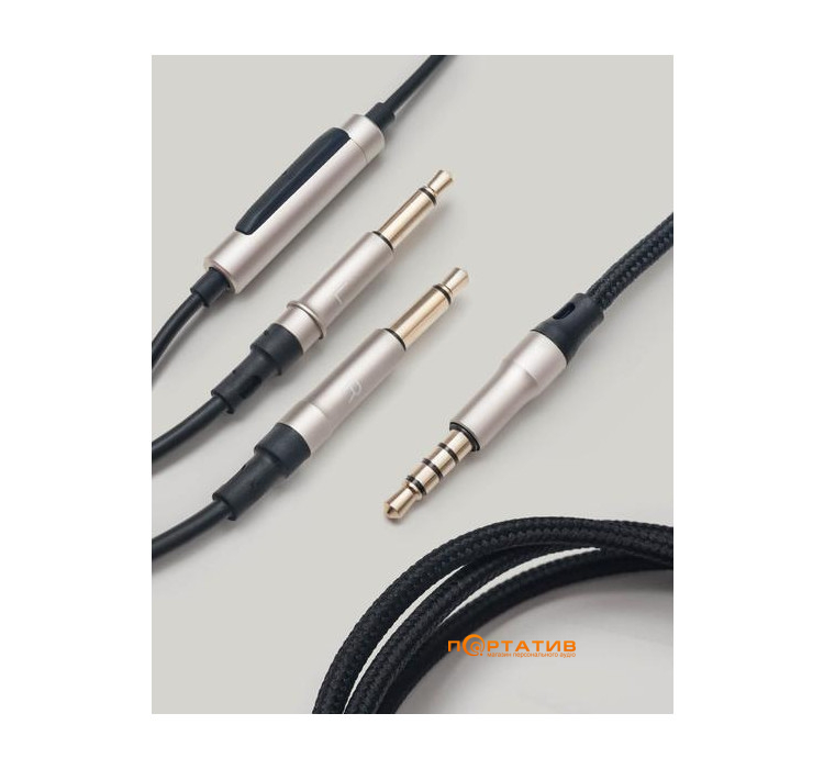 Meze 99 Series 1.2m Cable with mic & remote Silver