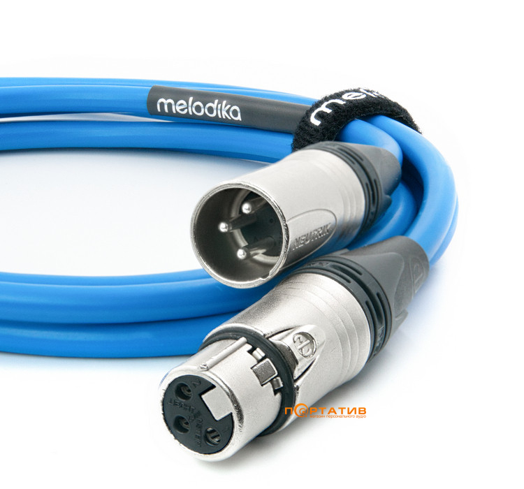 Melodika Sky Blue Cable 2x XLR - 2x XLR lenght 1,5m (SB2X15)
