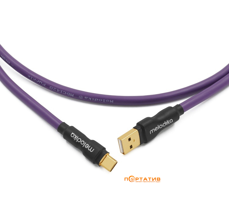 Melodika Purple Raine USB 2.0 Cable type A-C lenght 1,5m (MDUAC15)