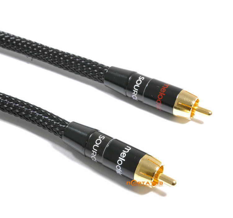 Melodika Purple Raine Cable 2xRCA - 2x RCA directional cable 0,5m (MD2RD05)