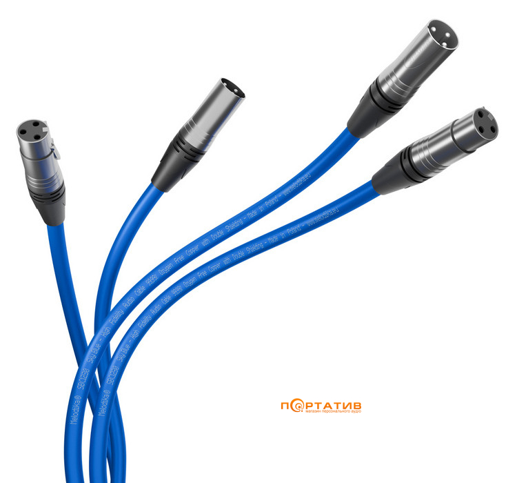 Melodika Sky Blue Cable 2x XLR - 2x XLR lenght 3m (SB2X30)