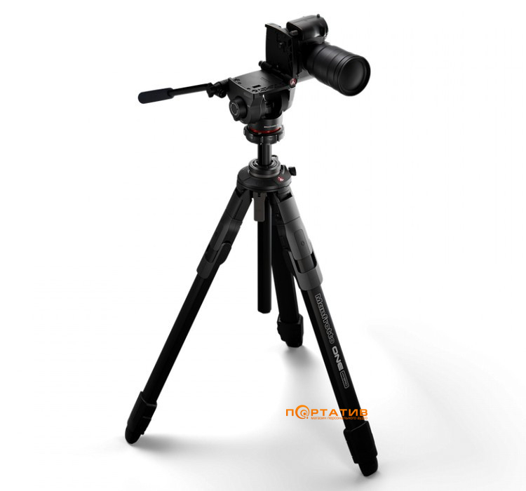 Фотоштатив Manfrotto ONE Alu Tripod with 500X Fluid
Head (MKONEA-500X)