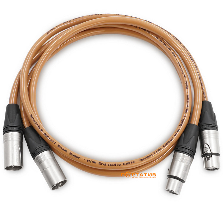 Melodika Brown Sugar Interconnect cable 2x XLR - 2x XLR lenght 1,5m (BS2X15)