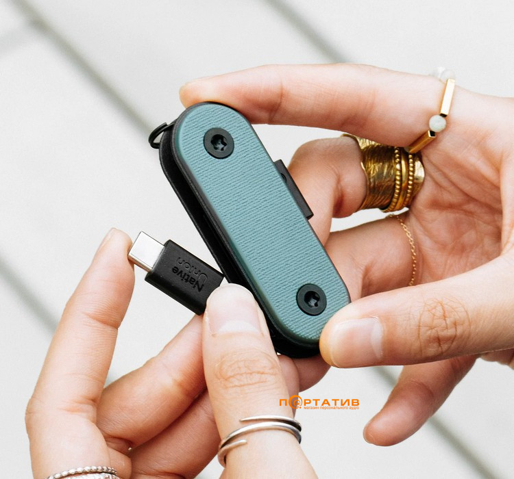Кабель Native Union Pocket Cable USB-C to USB-C Slate Green (POCK-C-GRN-NP)