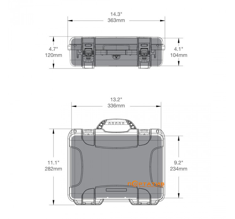 Nanuk Case 910 With Foam Graphite (910-1007)