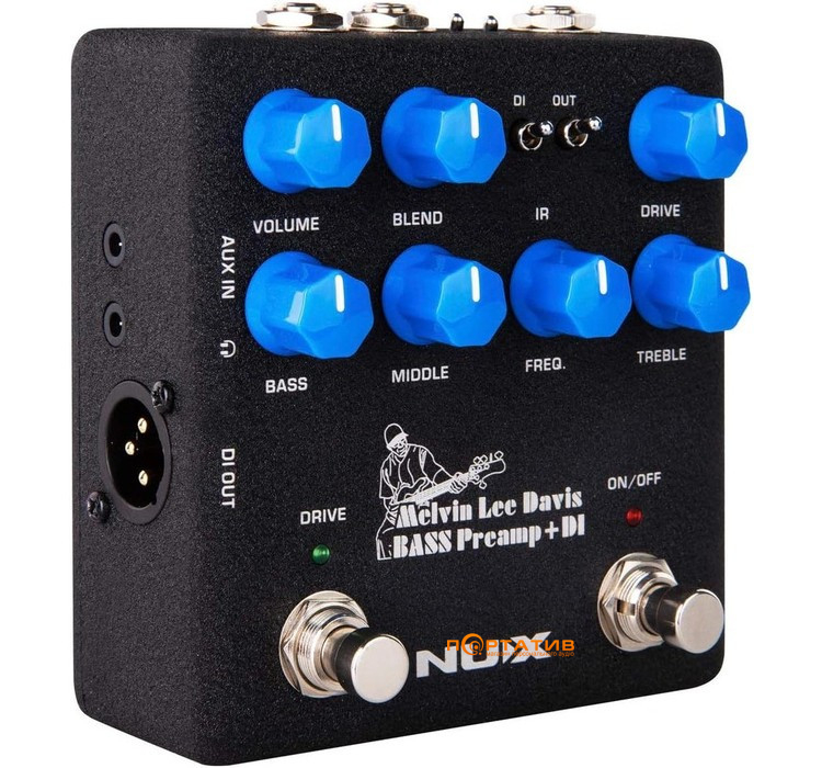 Педаль ефектів NUX MLD Bass Preamp + DI Pedal (NBP-5)