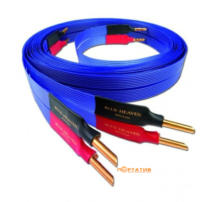 Nordost Blue Heaven 2x2,5m is terminated with low-mass Z plugs