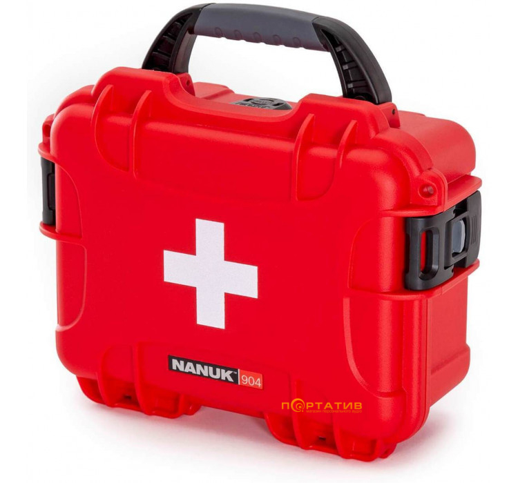 Nanuk Case 904 First Aid Logo Red (904-FSA9)