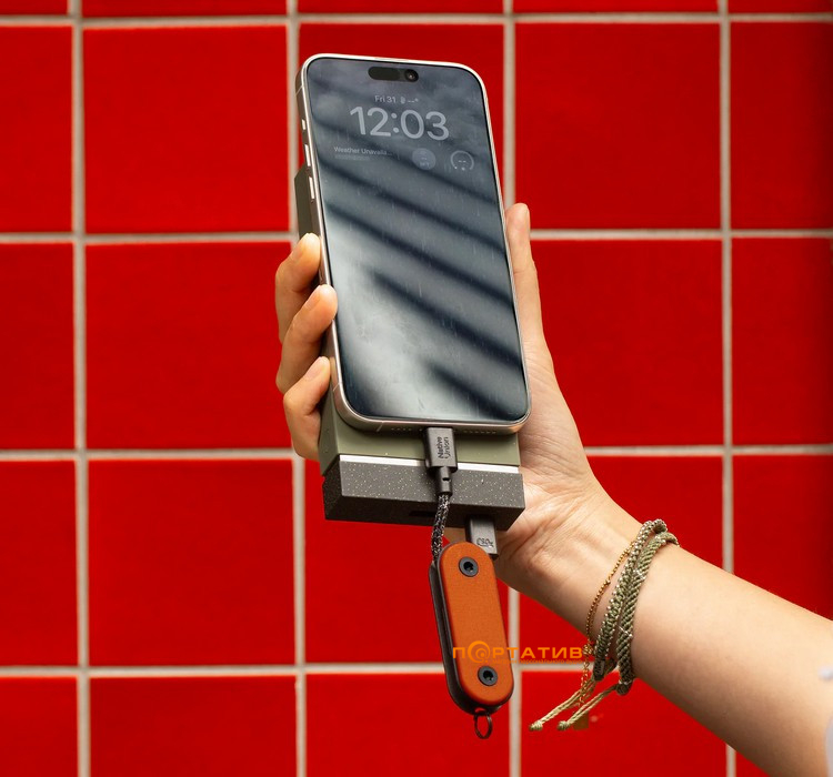 Кабель Native Union Pocket Cable USB-C to USB-C Oxyfire (POCK-C-OXY-NP)