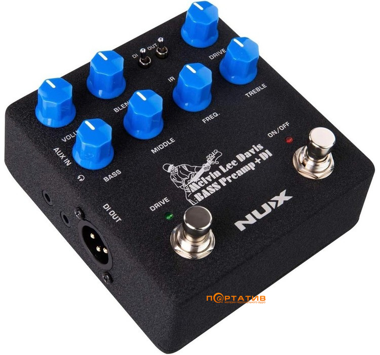 Педаль ефектів NUX MLD Bass Preamp + DI Pedal (NBP-5)