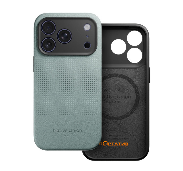 Чехол Native Union Active Slate Green for iPhone 17 Pro (ACTCSE-GRN-NP25P)