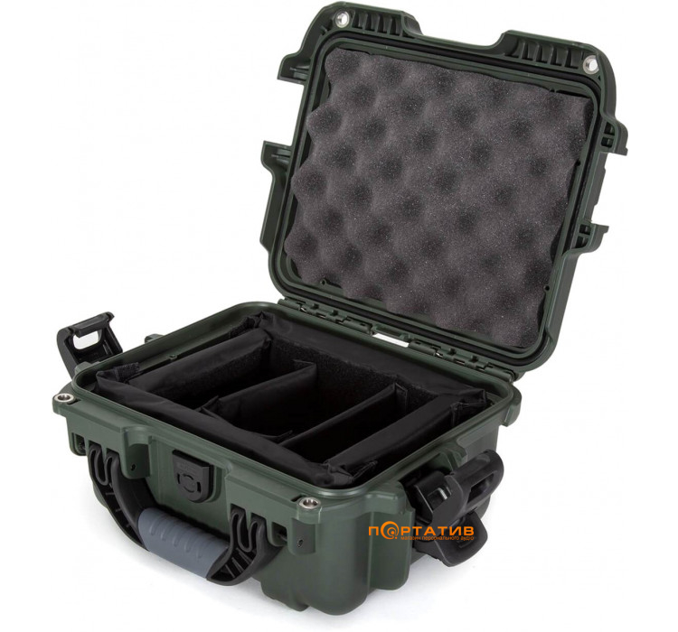 Водонепроницаемый пластиковый кейс Nanuk Case 905 With Padded Divider Olive (905-2006)