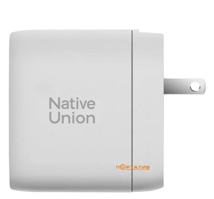 Зарядное устройство Native Union Fast GaN Charger PD 67W 3 Ports White (FAST-PD67-WHT-2CA)