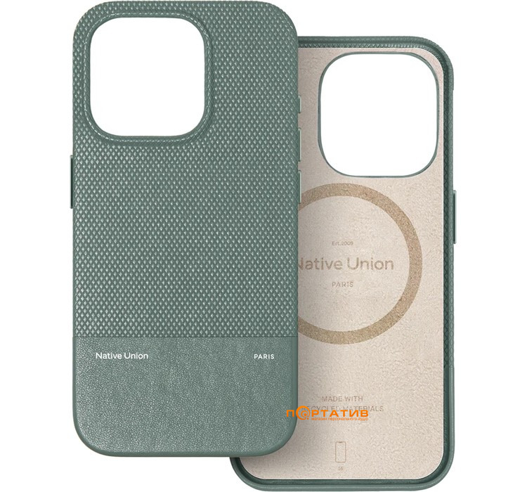 Чохол Native Union (RE) Classic Case Slate Green for iPhone 16 Pro Max (RECLA-GRN-NP24PM)