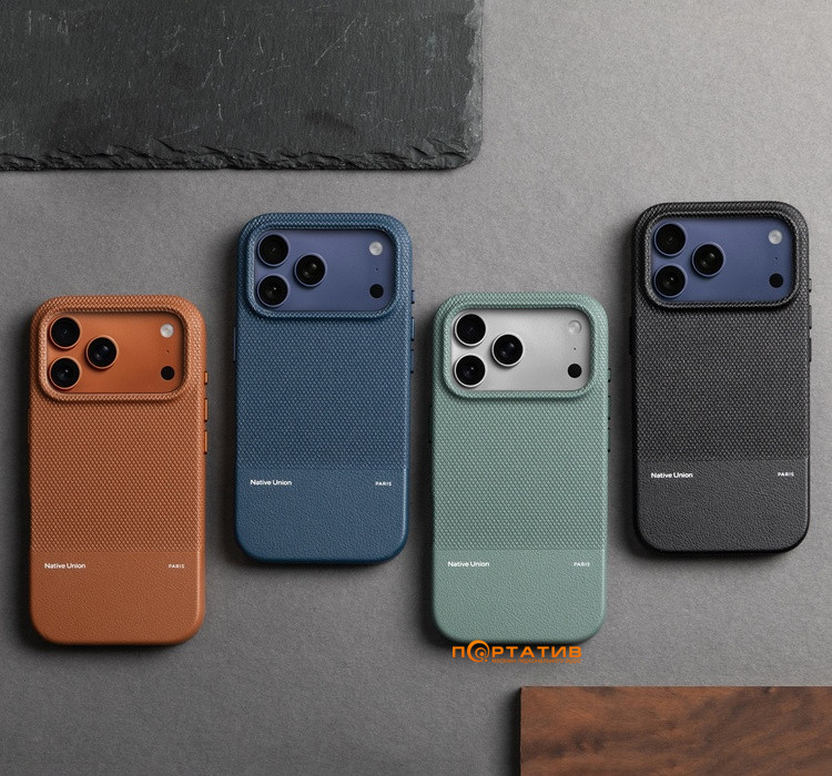 Чехол Native Union (RE) Classic Case Slate Green for iPhone 17 Pro (RECLA-GRN-NP25P)