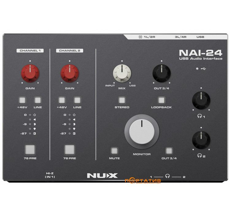 Аудиоинтерфейс NUX NAI-24