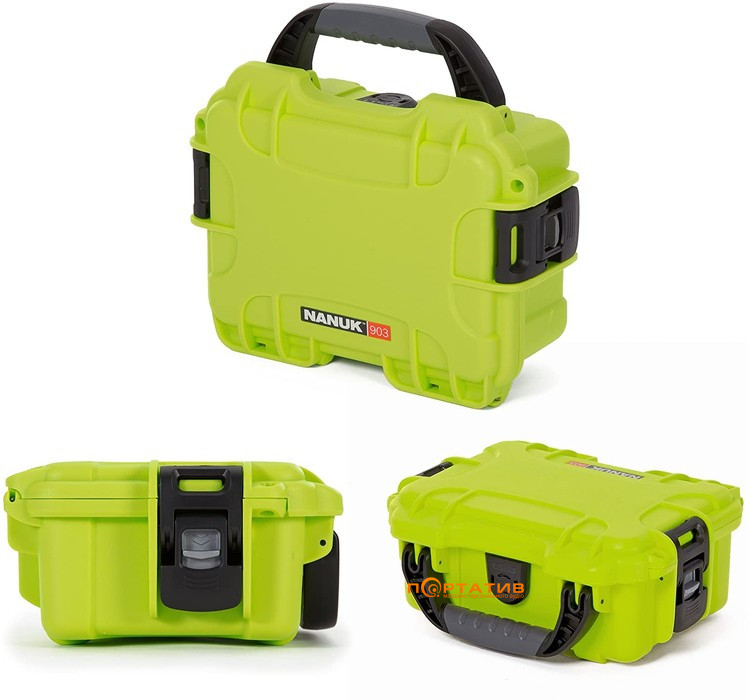 Водонепроницаемый пластиковый кейс Nanuk Case 903 Lime (903S-000LI-0A0)