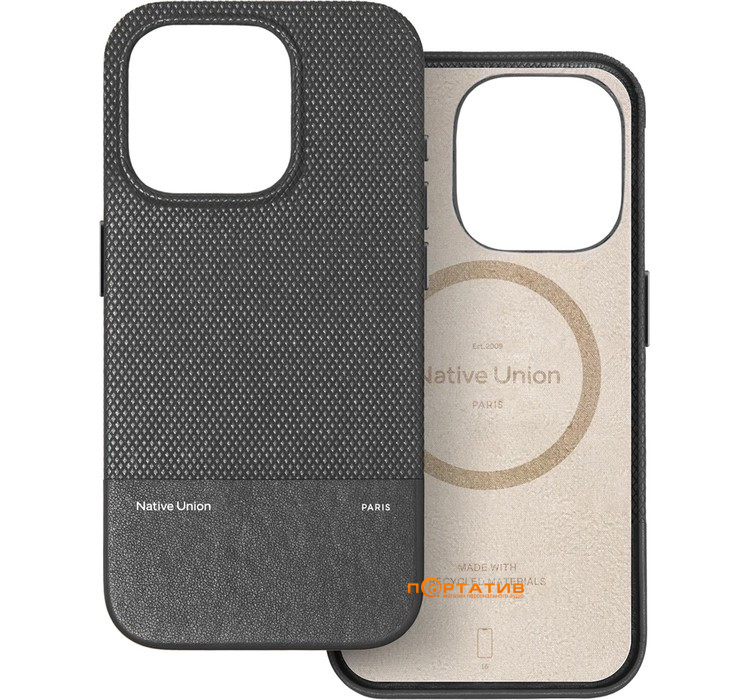 Чехол Native Union (RE) Classic Case Black for iPhone 16 Pro (RECLA-BLK-NP24P)