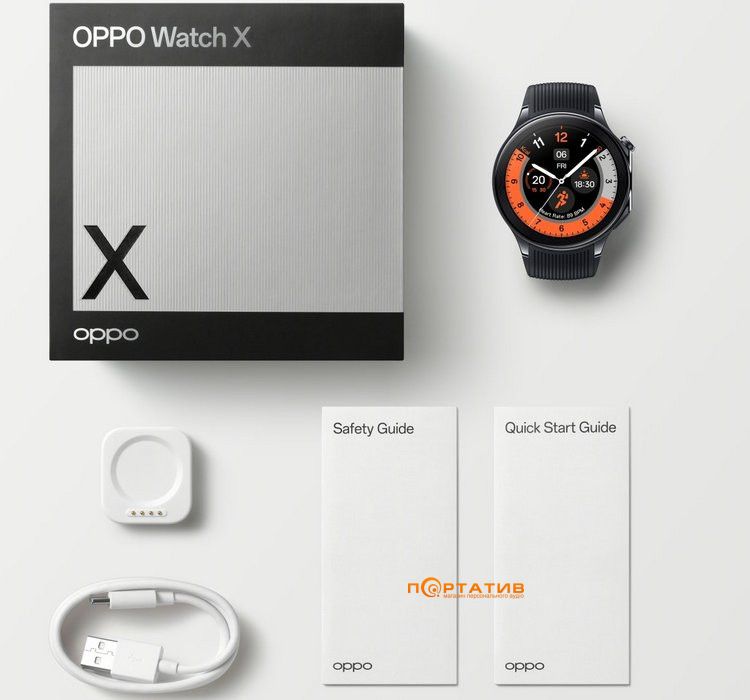 Смарт-часы OPPO Watch X Platinum Black (OWWE231 2/32 BLACK)