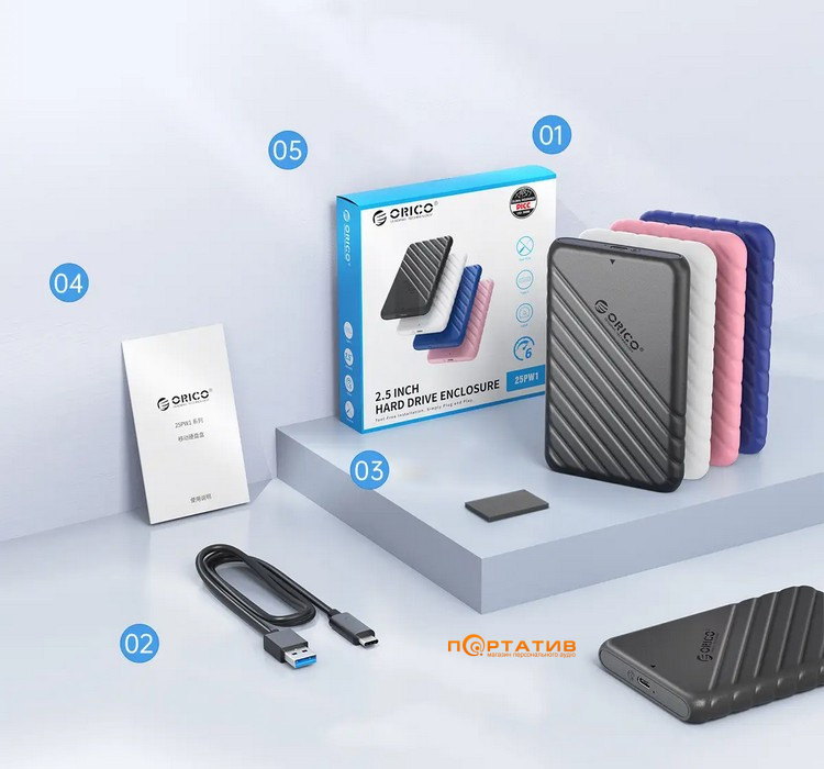 Зовнішня кишеня Orico External Pocket HDD 2.5