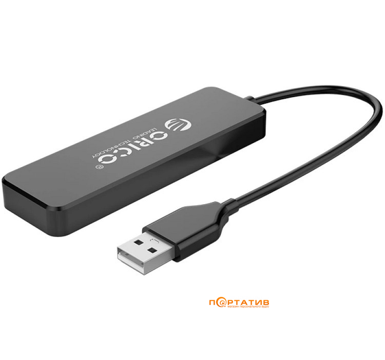 USB-хаб ORICO USB 2.0 4 ports Hub Black (FL01-BK-BP)