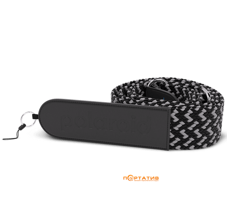 Ремінь для фотоапарата Polaroid Shoulder Strap Black Gray (6222)